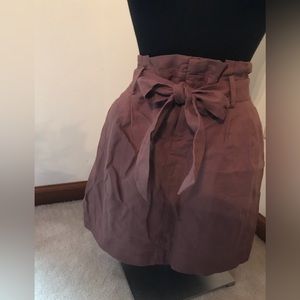 Loft paper bag mini skirt. NWT